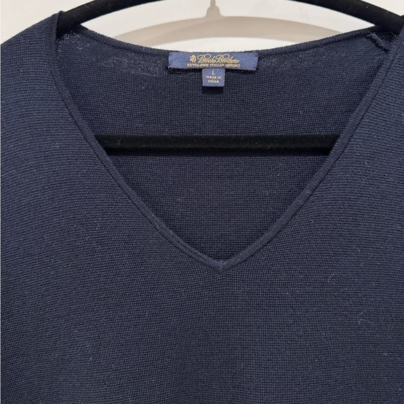 Brooks Brothers Extra Fine Italian sweater Dress L nautical professional preppy - Picture 3 of 8